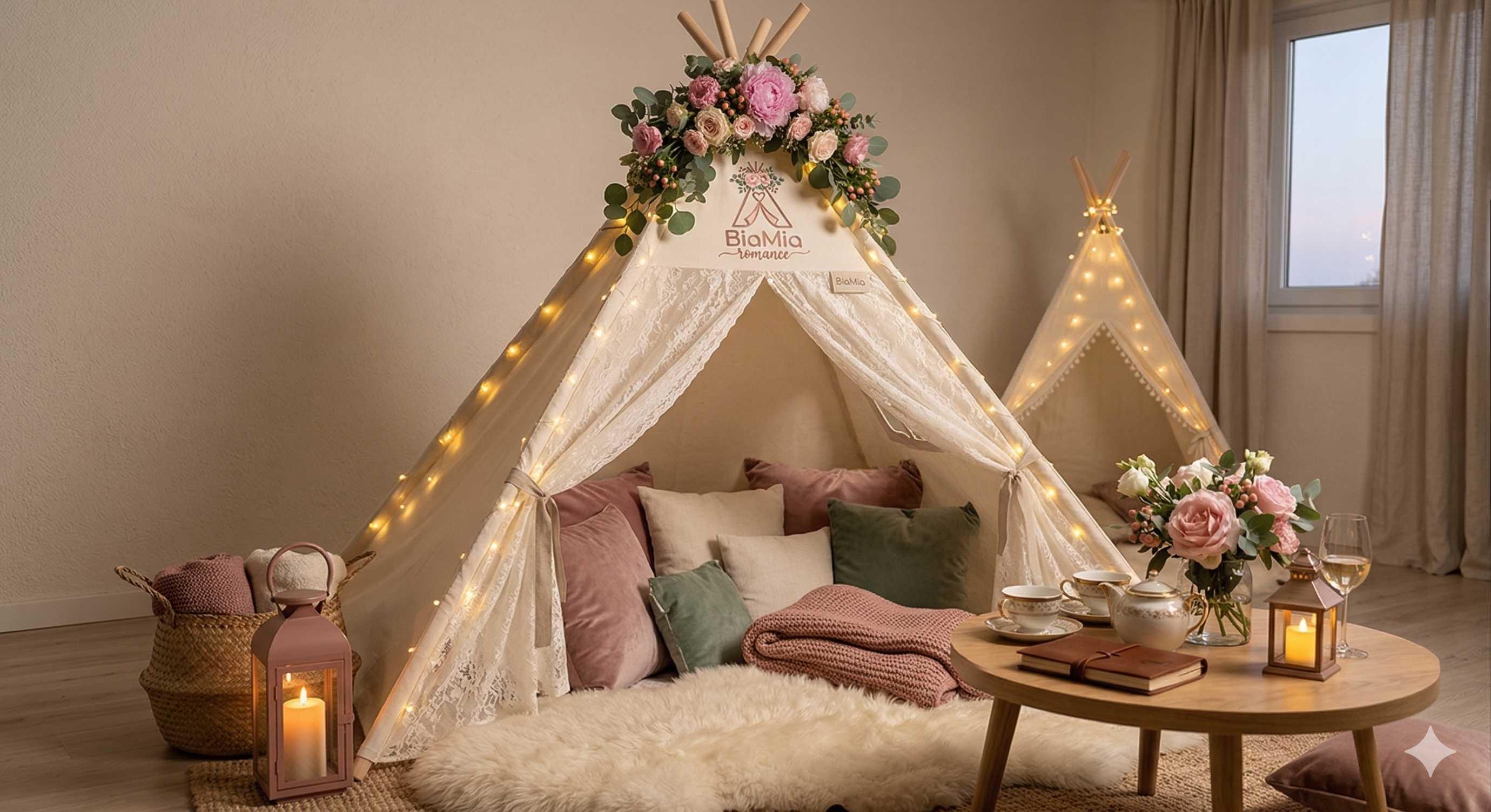 Montaje teepee romantico de BiaMia